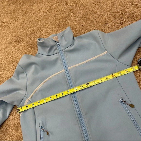 Columbia Titanium Softshell Omni Shield Light Blue Shell Jacket - Picture 11 of 13